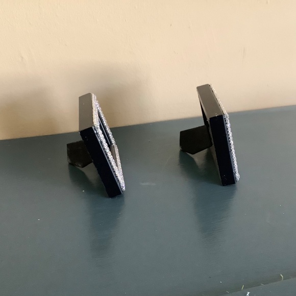 Set of 2…2x3 aurora borealis crystal rhinestones frames - Picture 3 of 7